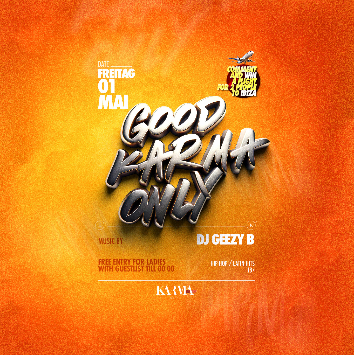 good karma only win a flight to ibiza