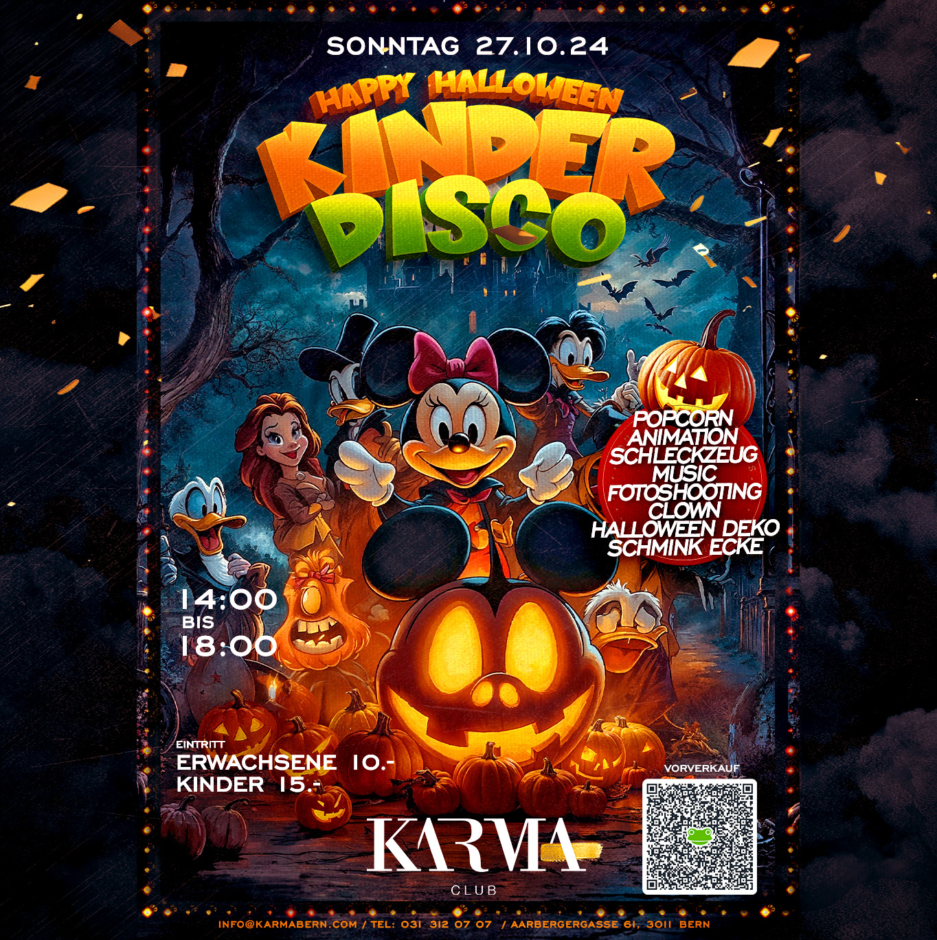 kinder disco halloween